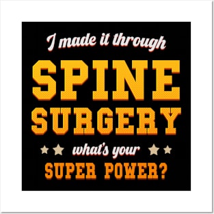 spine surgery recovery Posters and Art